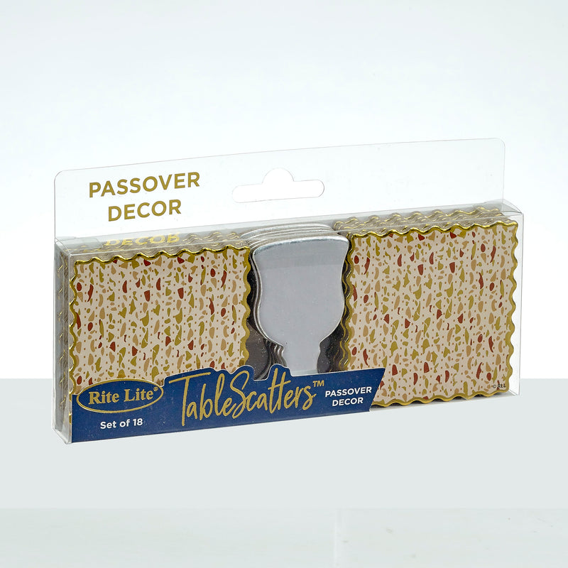 Passover Tablescatters 12 Foiled Matzah 6 Foiled Cups