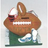 SOLD OUT Football Tzedakah Box / Charity Box Hand Painted