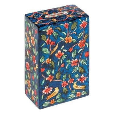 Artistic Wooded Rectangular Tzedakah Charity) Box Oriental By  Yair Emanuel