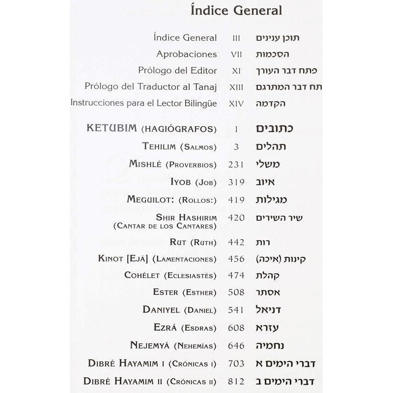 Edicion KATZ Tanaj Tanach Katz Edition  HEBREW SPANISH 4 volumes available