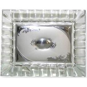 Glass / Sterling Silver Tray by Hadad Brothers