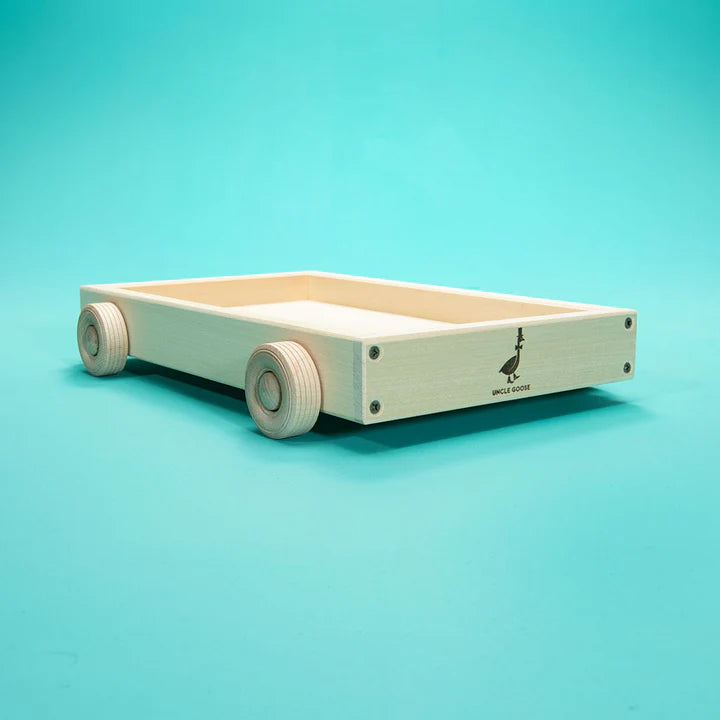 ALEPH BET Hebrew Letters Blocks 28 Cubes 1.75" Made in USA of Natural Basswood by Uncle Goose