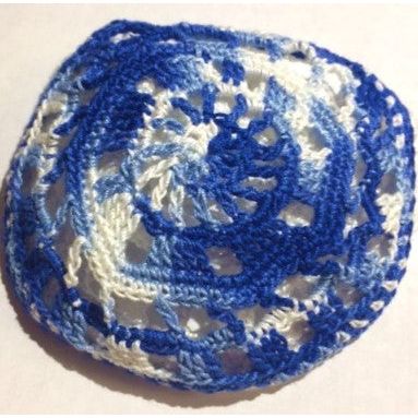 Ladies Melange Crochet Lace Kippah Yarmulke Women's Hair Covering Custom Hand Made Design may vary