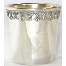 925 Sterling Silver Child's Kiddush Liqueur Cup 1.75" Hand made in Israel By Zadok