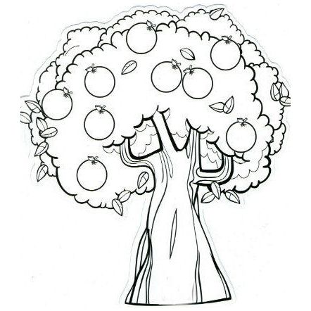 Trees Cardboard Cutouts Set of 20 Size of the tree 9.5" High