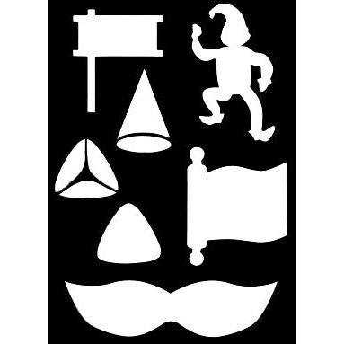 Purim Soft Stencil - Great for Classroom Projects