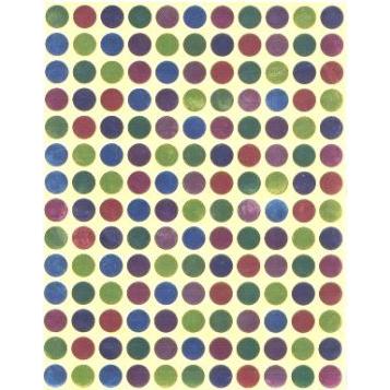 Colored Foil Sticker Dots - Great for Classroom Projects