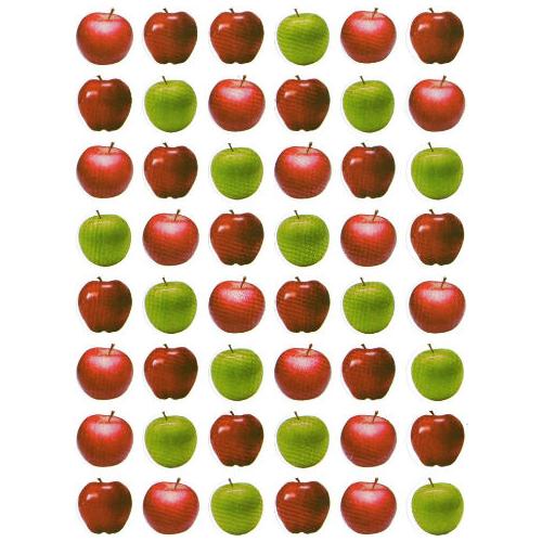 Apples Green and Red Jewish Rosh Hashana Stickers 0.75' Set of 480