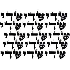 Jewish Torah Symbols Stickers: Shin, Dalet, Yud - Great for Projects on Mezuzah Decorations