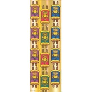Colorful Torah Jewish Stickers 72 per Pack #6006-1