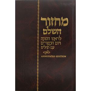Machzor for Rosh Hashanah & Yom Kippur Annotated Hebrew only English Instructions