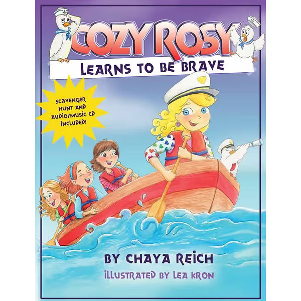 Cozy Rosy Learns to Be Brave Book & CD Volume 3 by Chaya Reich & Lea Kron Ages 5-7
