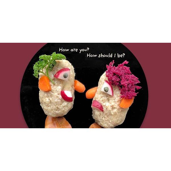 Meshuggah Food Faces by Bill & Claire Wurtzel 100 fun­ny food art images