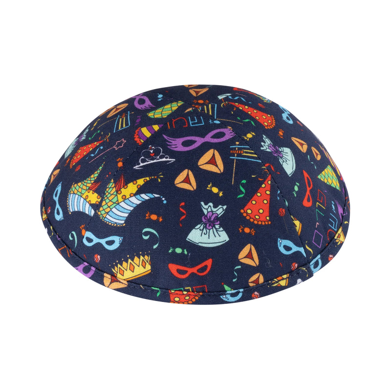 PURIM HATS YARMULKE 100% Cotton Children's Kippah Yarmulke Multicolor by IKIPPAH