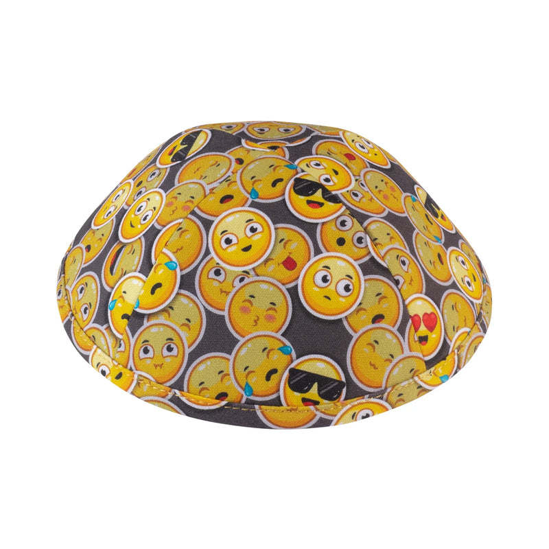 3D EMOJIS Designer YARMULKE Childrens Kippah Cotton Yarmulke by IKIPPAH