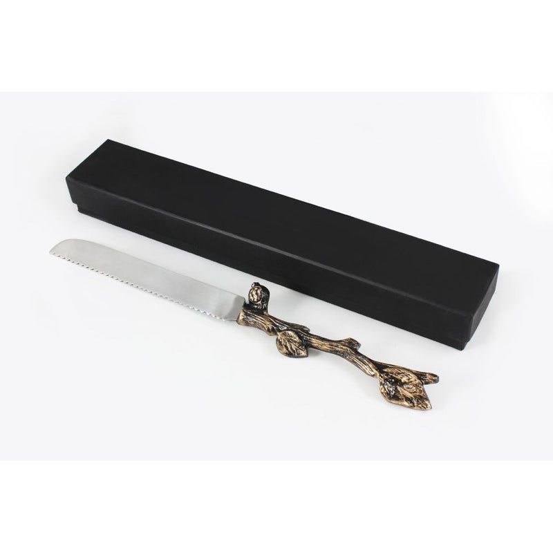 Stainless Steel Challah Knife - Pomegranate Design Great Wedding Gift!