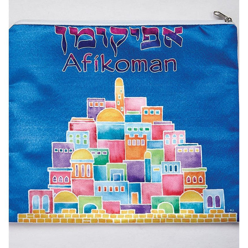 Jerusalem Scene Contemporary Design Afikoman Bag
