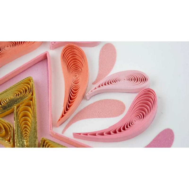 Mazel Tov on Your Bat Mitzvah Jewish Luxury Quilling Greeting Card Hand Made by Women Artisans