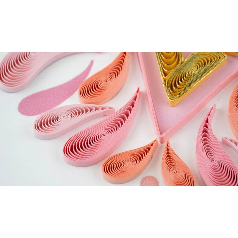 Mazel Tov on Your Bat Mitzvah Jewish Luxury Quilling Greeting Card Hand Made by Women Artisans