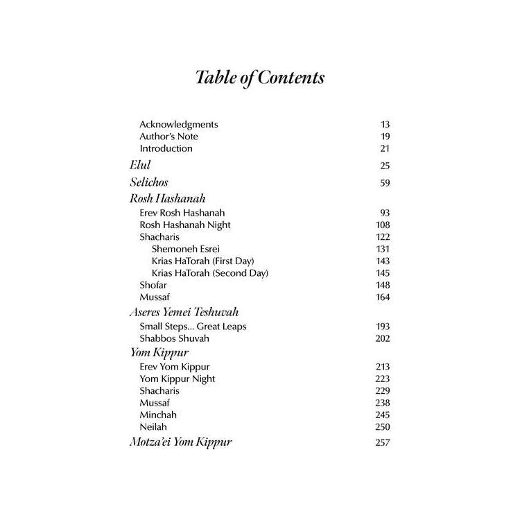 Steps to the Throne - Inspiring Insights and Short Stories that will Elevate your Yamim Noraim