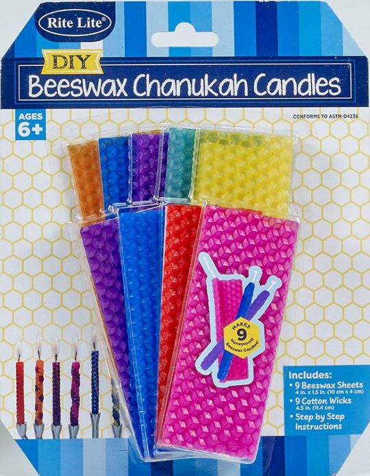 Beeswax Candle Making Kit Makes 9 Candles Ideal Chanukah Activity!: Israel  Book Shop