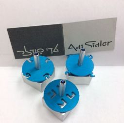 Adi Sidler Turquoise Dreidel on Stand Design May Vary