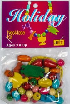 Jewish Holiday Necklace Kit -Set of Colorful Holiday Shape Beads and more Ages 3+