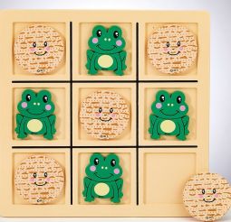 Passover Fun! Tic Tac Toad Wood Game