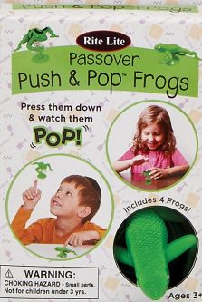 Passover Push & Pop Frogs Great for a Play