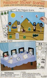 Passover Sticker Scene with Reusable Stickers Great Gift for a Child