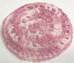 Ladies Designer Crochet Lace Kippah / Hair Covering for Women Hand Made - Design may vary