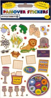 Prismatic Passover Jewish Stickers 2 Sheets - Great for the Classroom